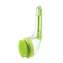 Wagly™ Multi-Functional Pet Brush – Built-in Shampoo Dispenser, Gentle Silicone Bristles, Easy to Clean, Perfect for Short-Haired Pets