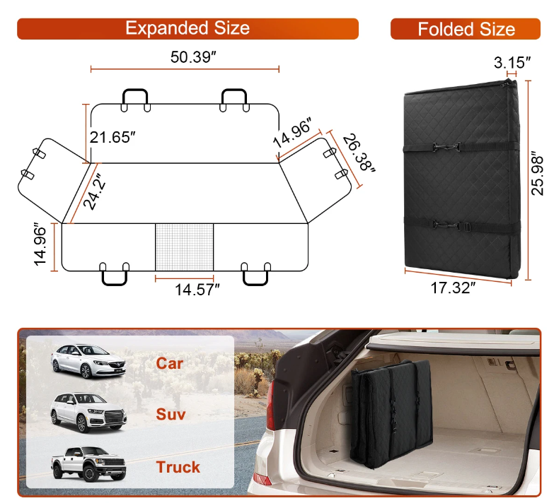 Wagly™ Dog Car Back Seat Extender & Hammock – Waterproof Protector Mat