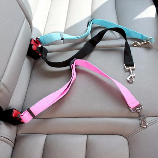 Wagly™ Adjustable Dog Seatbelt – Safe & Comfortable Car Travel for Pets
