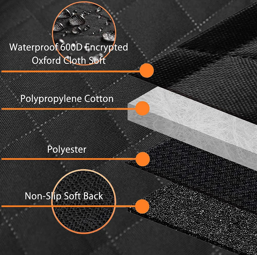 Wagly™ Dog Car Back Seat Extender & Hammock – Waterproof Protector Mat