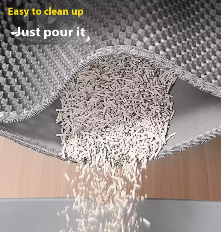 Wagly™ Premium Large Cat Litter Mat - Waterproof Double Layer Litter Trapper, Non-Slip & Washable Pet Toilet Pad for Sand Control