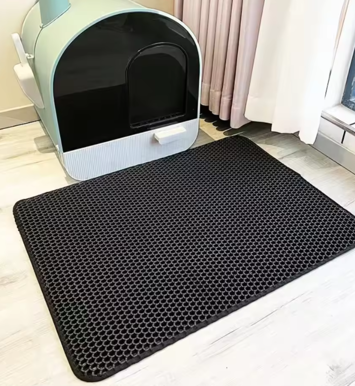 Wagly™ Premium Large Cat Litter Mat - Waterproof Double Layer Litter Trapper, Non-Slip & Washable Pet Toilet Pad for Sand Control