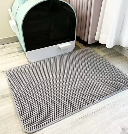 Wagly™ Premium Large Cat Litter Mat - Waterproof Double Layer Litter Trapper, Non-Slip & Washable Pet Toilet Pad for Sand Control