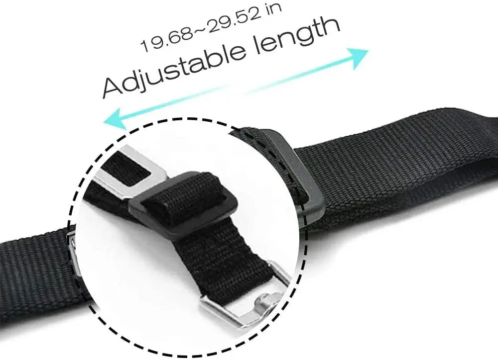 Wagly™ Adjustable Dog Seatbelt – Safe & Comfortable Car Travel for Pets
